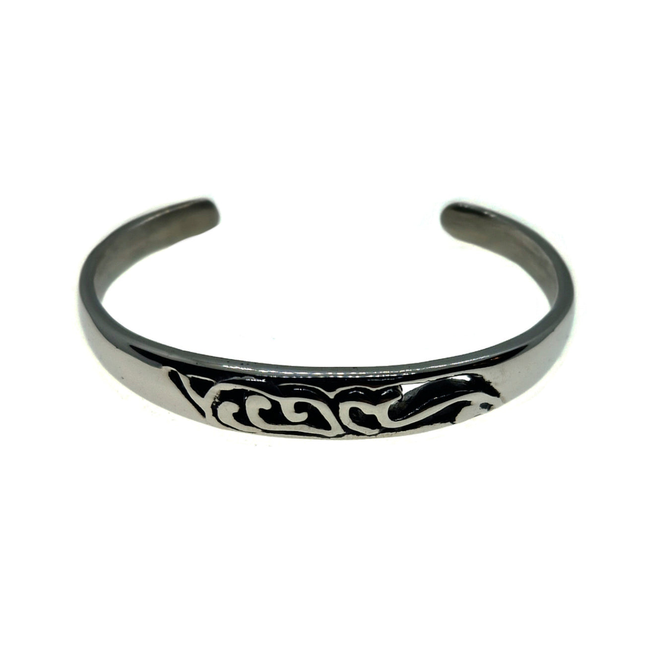 Men's Stainless Steel Tribal Cuff Bracelet