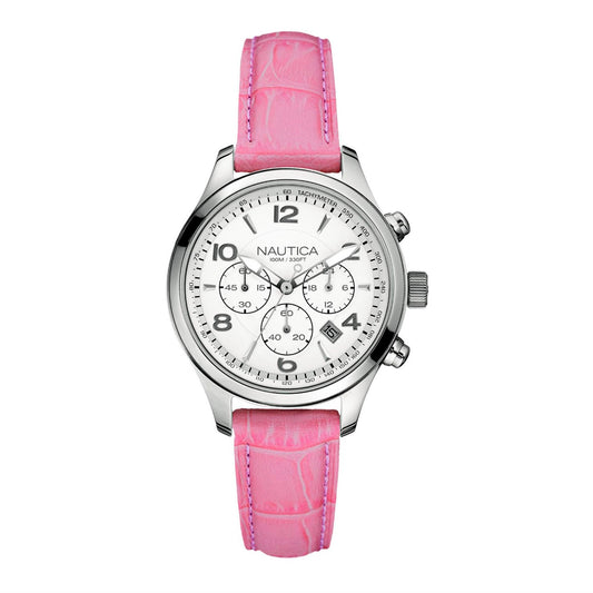 NAUTICA A15507M Pink Lady Leather Watch.