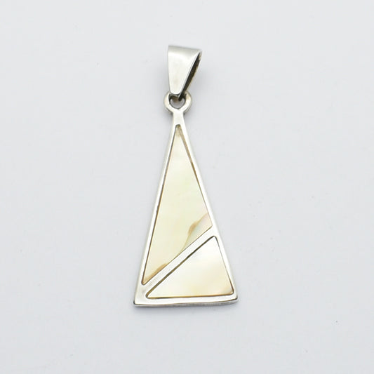 Sterling Silver Pendant With Mother-Of-Pearl.