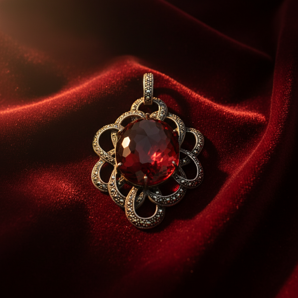 Red Garnet Pendant